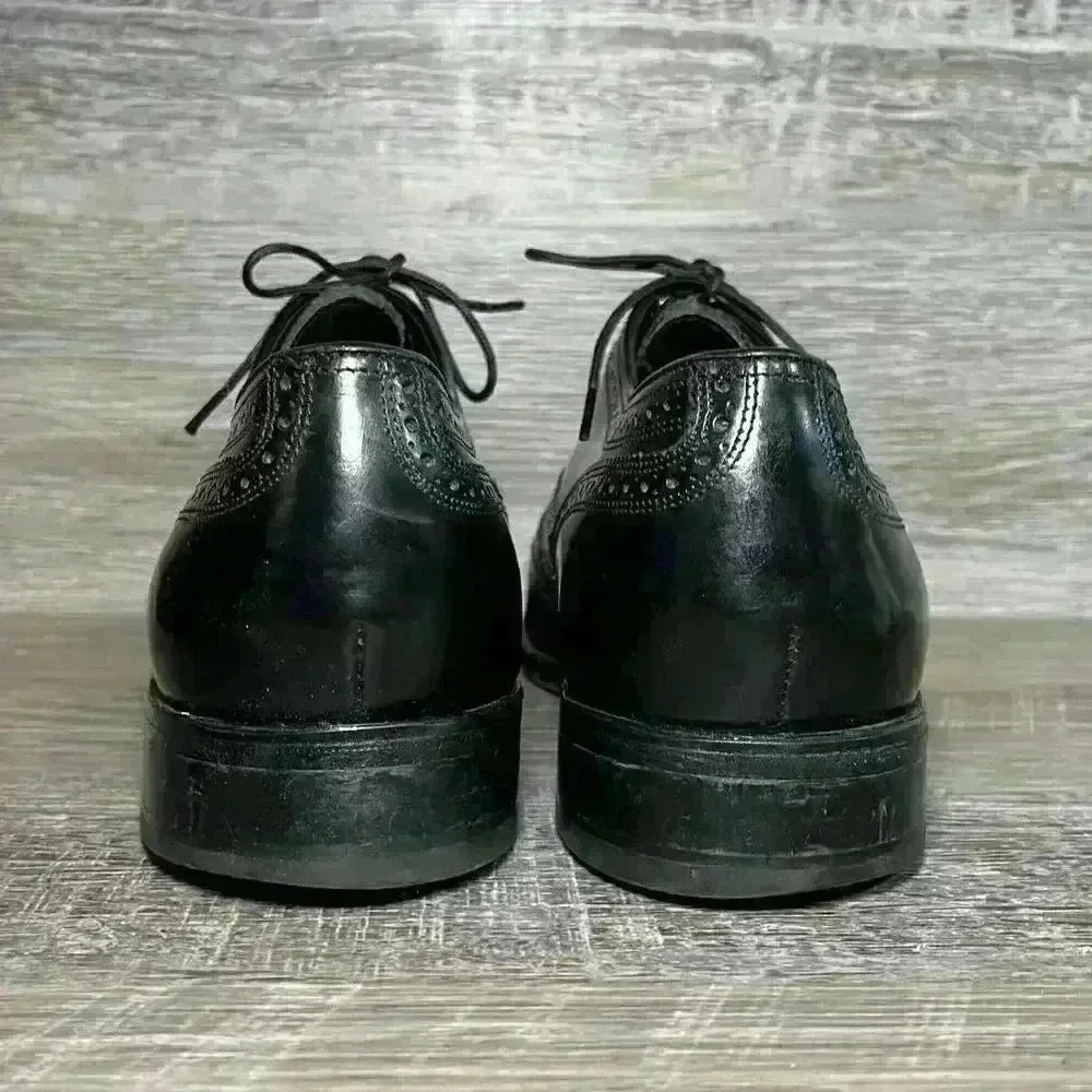Florsheim Black Leather Cap Toe Oxford Dress Shoe Mens 8 1/2